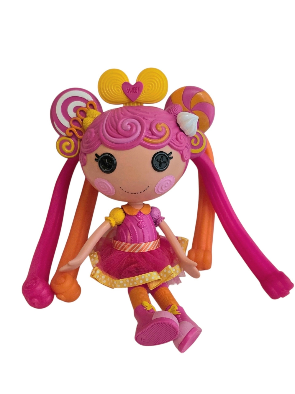 Lalaloopsy Whirly Stretchy Locks Full Size Doll Candy Moldable Hair Retired Toys